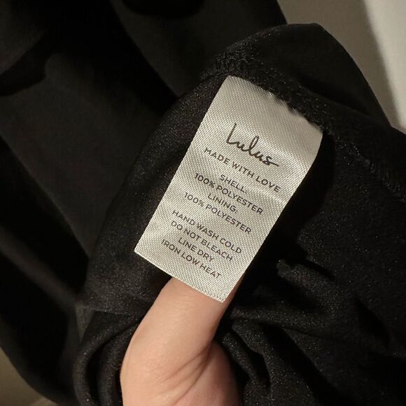 Lulus NWT Tier and Now Black Tie-Back Tiered Maxi Dress in black size XS - Picture 6 of 6